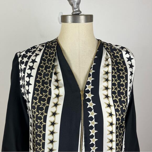 Sandro Star Zipper Printed Blouse - Picture 3 of 6